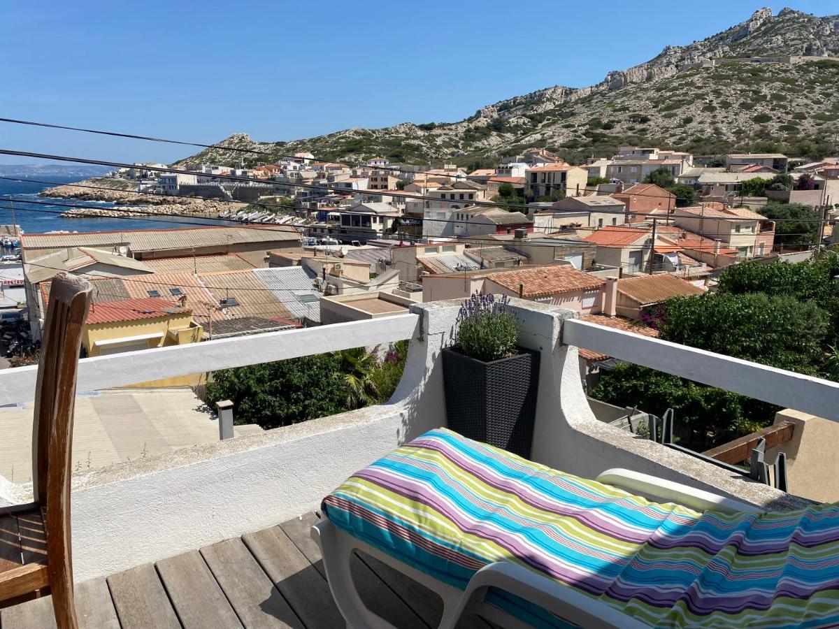 Au Coeur Du Parc National Du Massif Des Calanques, La Flibuste Des Goudes, Maison 2 Chambres, Climatisee, Jardins, Solarium, Proche Plage, Large Vue Mer Марсель Экстерьер фото